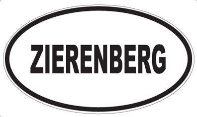 ZIERENBERG - Oval Sticker