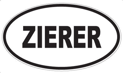 ZIERER - Oval Sticker