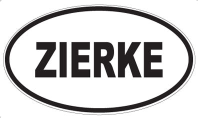 ZIERKE - Oval Sticker