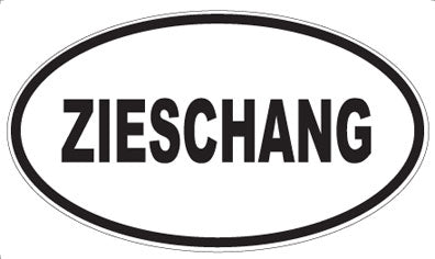 ZIESCHANG - Oval Sticker
