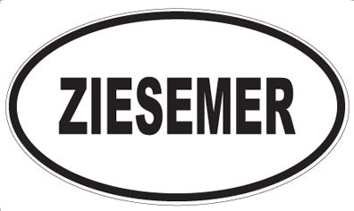 ZIESEMER - Oval Magnet