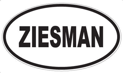 ZIESMAN - Oval Magnet