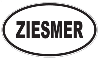 ZIESMER - Oval Magnet