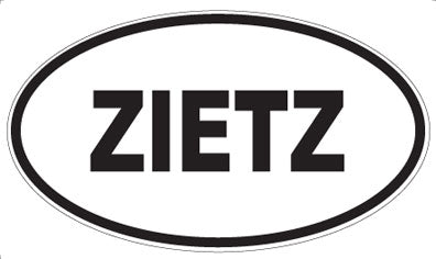 ZIETZ - Oval Sticker