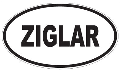 ZIGLAR - Oval Magnet