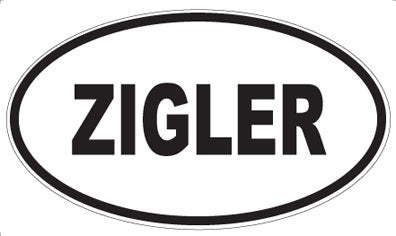 ZIGLER - Oval Magnet