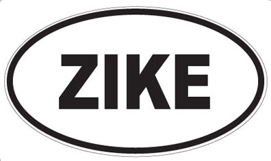 ZIKE - Oval Sticker