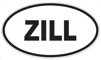 ZILL - Oval Sticker