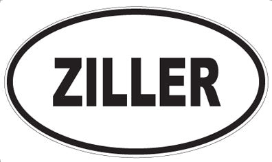 ZILLER - Oval Sticker