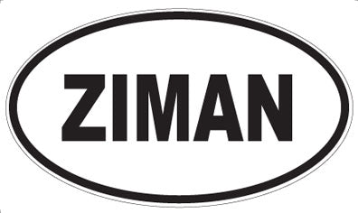 ZIMAN - Oval Magnet