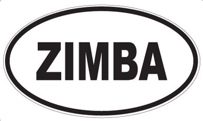 ZIMBA - Oval Sticker