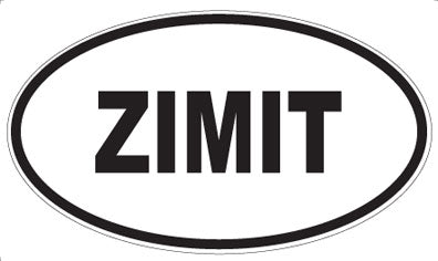 ZIMIT - Oval Sticker