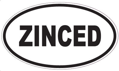 ZINCED - Oval Sticker