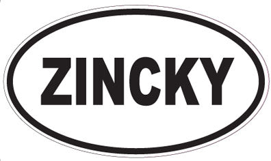 ZINCKY - Oval Sticker
