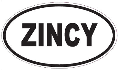 ZINCY - Oval Sticker