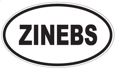 ZINEBS - Oval Sticker