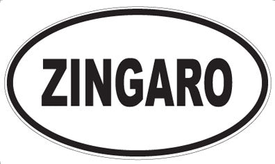 ZINGARO - Oval Sticker