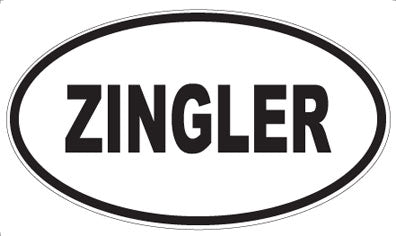 ZINGLER - Oval Magnet
