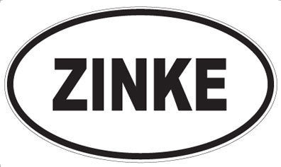 ZINKE - Oval Sticker