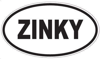 ZINKY - Oval Sticker