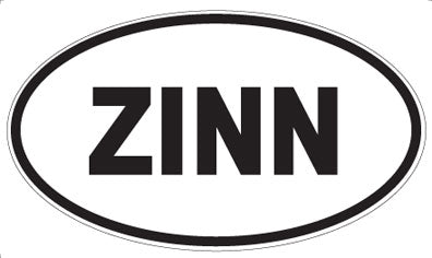 ZINN - Oval Sticker