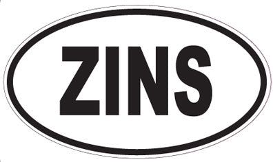 ZINS - Oval Sticker