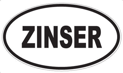 ZINSER - Oval Magnet
