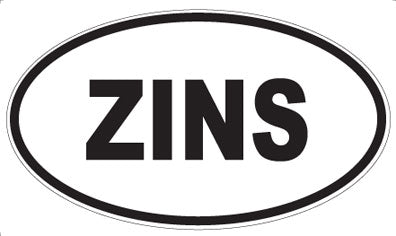 ZINS - Oval Magnet