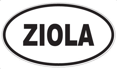 ZIOLA - Oval Sticker