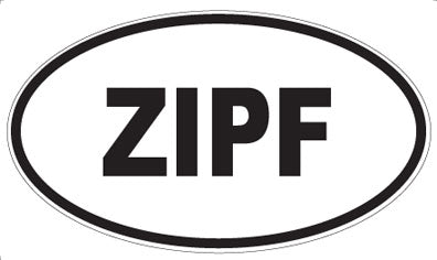 ZIPF - Oval Sticker