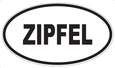 ZIPFEL - Oval Sticker