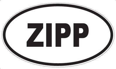 ZIPP - Oval Sticker