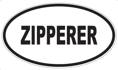ZIPPERER - Oval Sticker