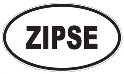 ZIPSE - Oval Sticker
