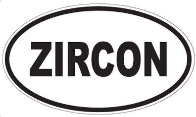 ZIRCON - Oval Sticker