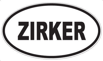 ZIRKER - Oval Sticker