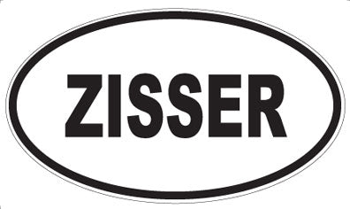 ZISSER - Oval Sticker