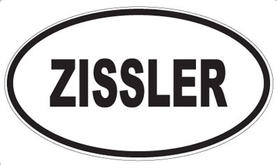 ZISSLER - Oval Sticker