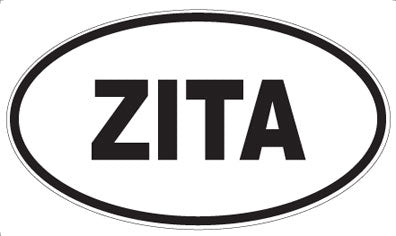 ZITA - Oval Sticker
