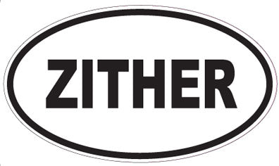ZITHER - Oval Sticker