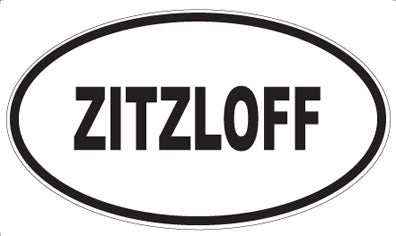 ZITZLOFF - Oval Sticker