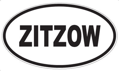 ZITZOW - Oval Sticker