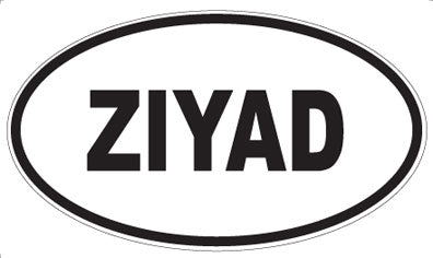 ZIYAD - Oval Sticker