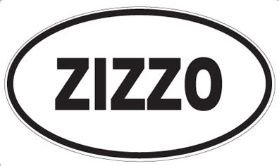ZIZZO - Oval Sticker
