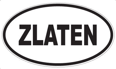 ZLATEN - Oval Magnet