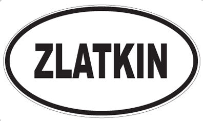 ZLATKIN - Oval Magnet
