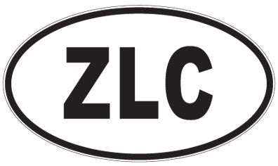 ZLC - 3 Letter Initials Oval Magnet