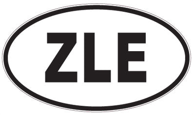 ZLE - 3 Letter Initials Oval Magnet