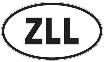 ZLL - 3 Letter Initials Oval Magnet