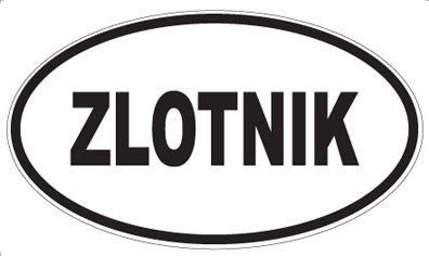ZLOTNIK - Oval Sticker